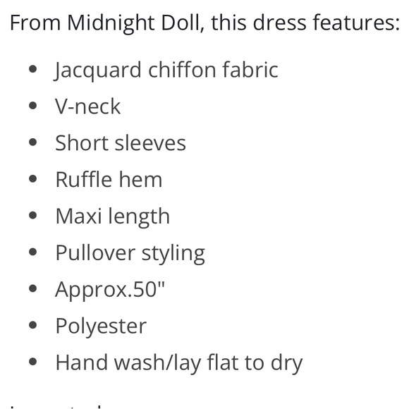 MIDNIGHT DOLL. Junior Dress. Size Large. New with tags. Green Lace - Picture 3 of 3